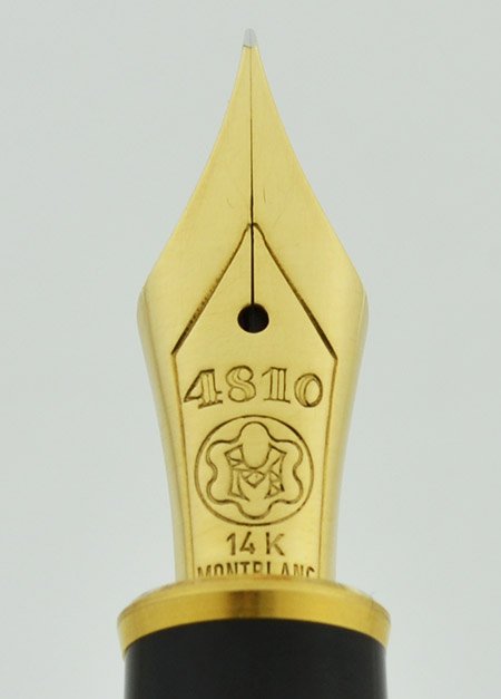 Montblanc Meisterstuck 144 - Black, Gold Plated Trim, 14k Extra